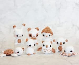 animaux miniatures au crochet