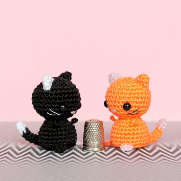 Chats miniature au crochet