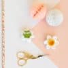 Broche jonquille crochet