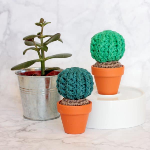 Cactus rond au crochet