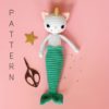 Patron chat licorne sirène au crochet