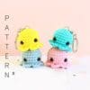 Patron porte-clés pieuvres au crochet