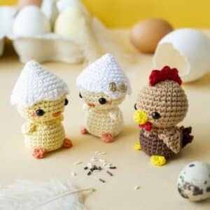 Poule miniature au crochet