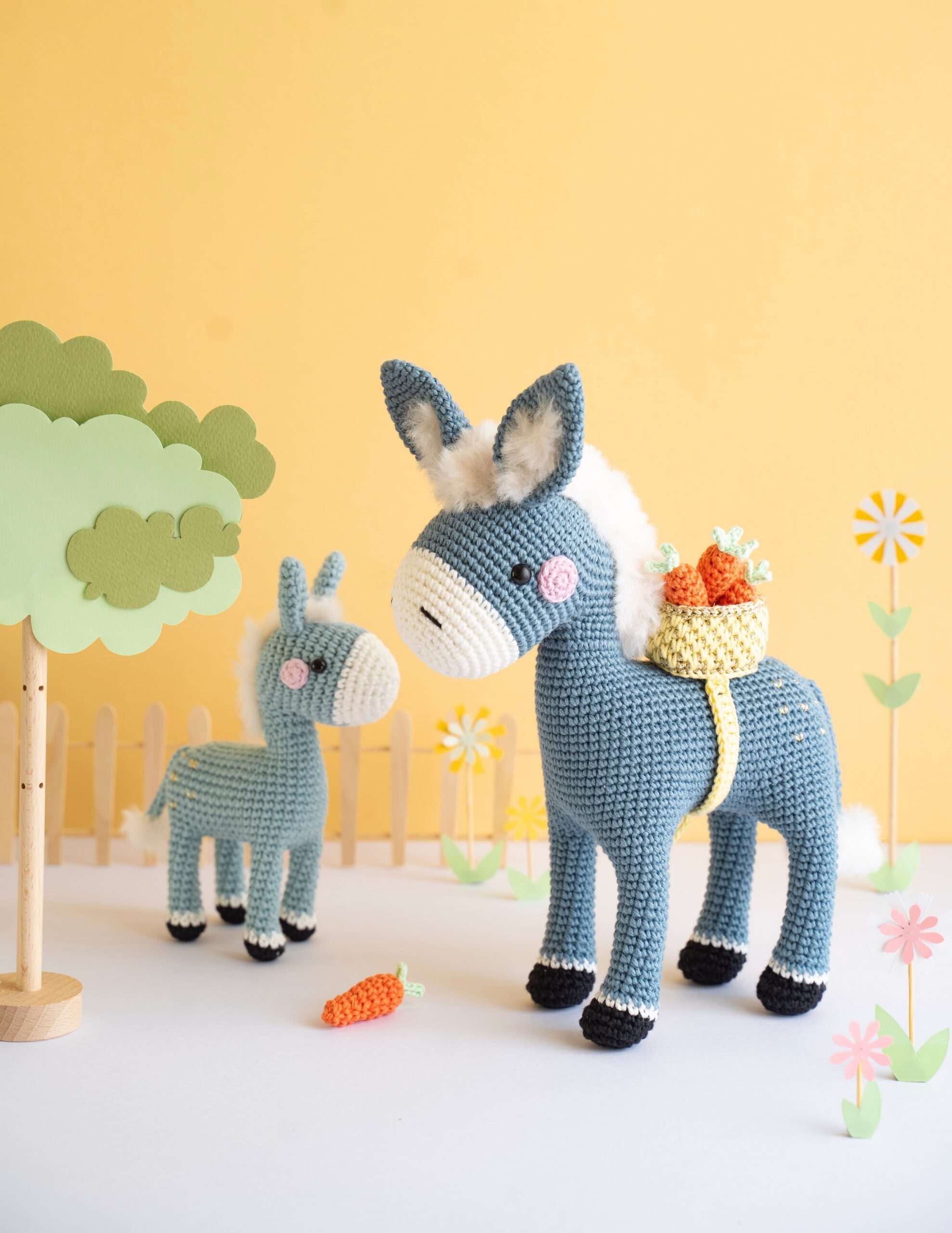 Ânes au crochet
